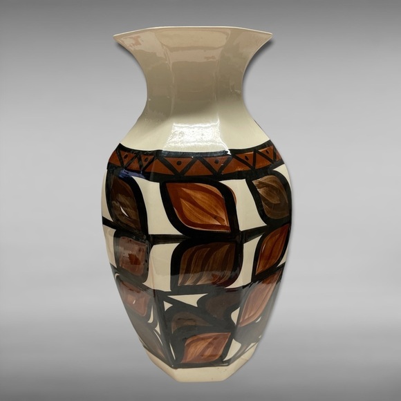 Vintage Other - Vintage 80’s Pohaku Kiln Handmade Pottery Vase Hawaii 12 3/4" Tall